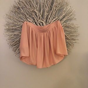 BCBG loose silky blush dressy shorts